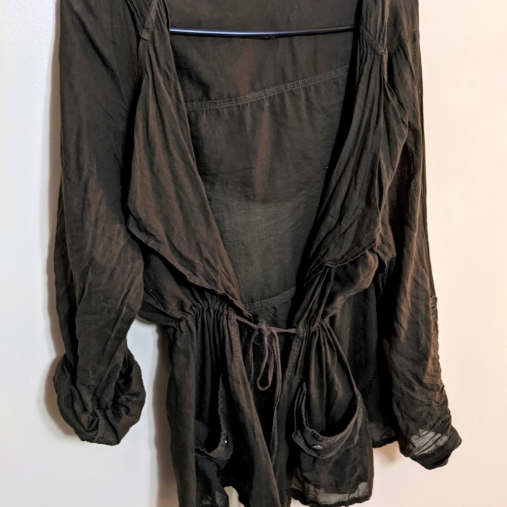 Torrid 00 Army green jacket